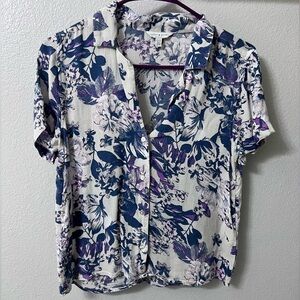 Lucky Brand Floral Button Shirt XS